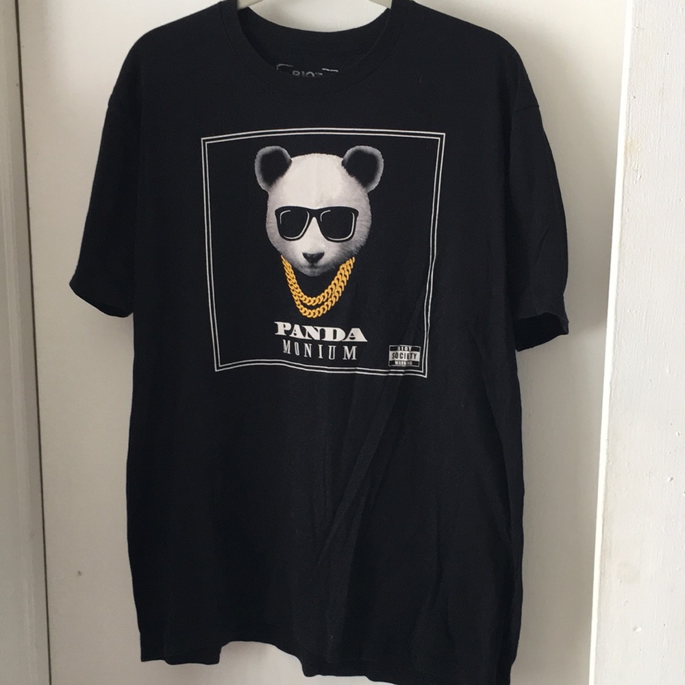 Riot Society Pandamonium Tshirt. Black XL. Unisex